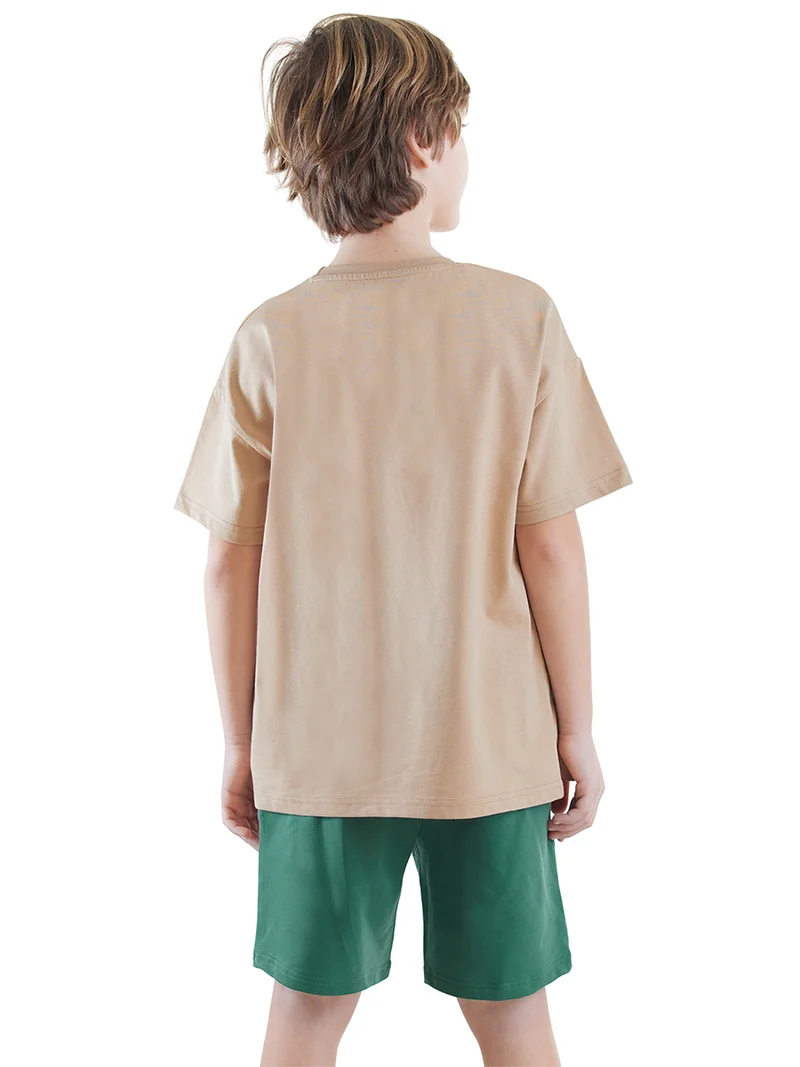 Denokids Summer Dino Boy T-shirt&Shorts Set